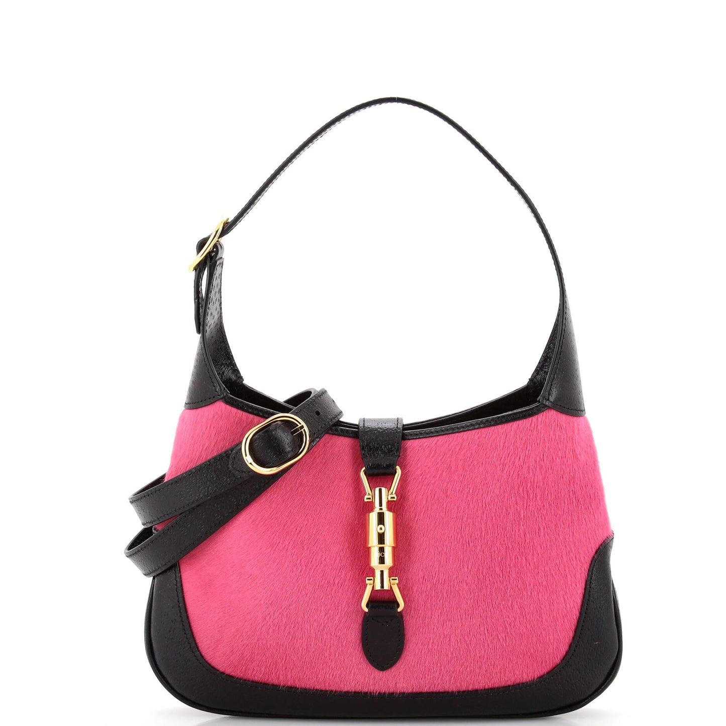 Luxury Gucci Trending 2025 Jackie 1961 Hobo Calf Hair with Leather Mini