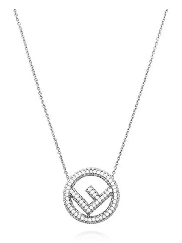 Luxury Fendi FF Logo Chain Bracelet Silver