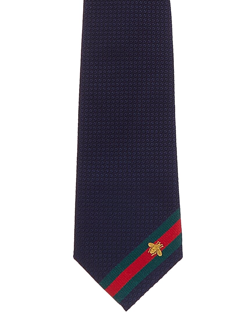 Gucci Navy Silk Tie