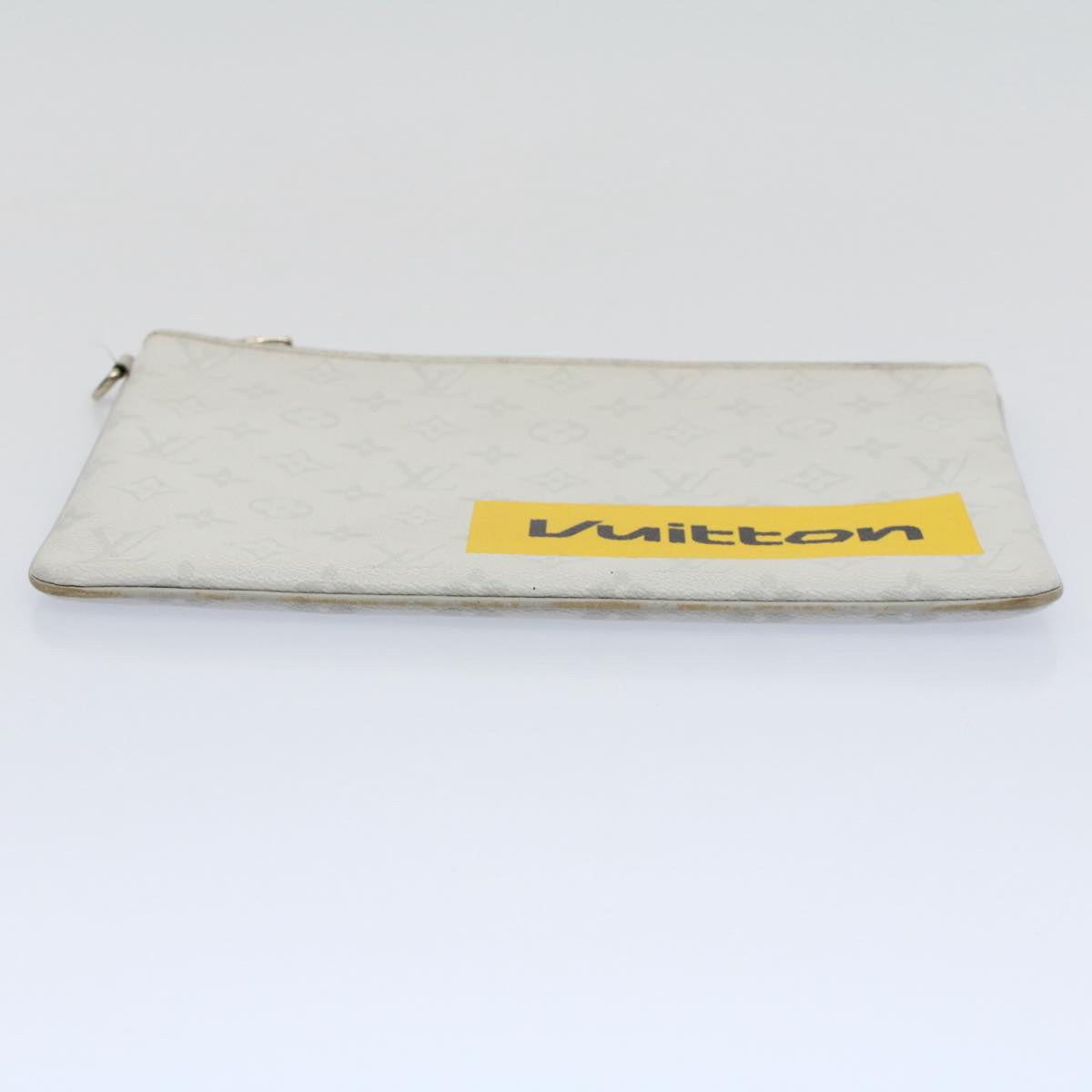 Louis Vuitton Pochette Zippée Canvas Clutch Bag ()