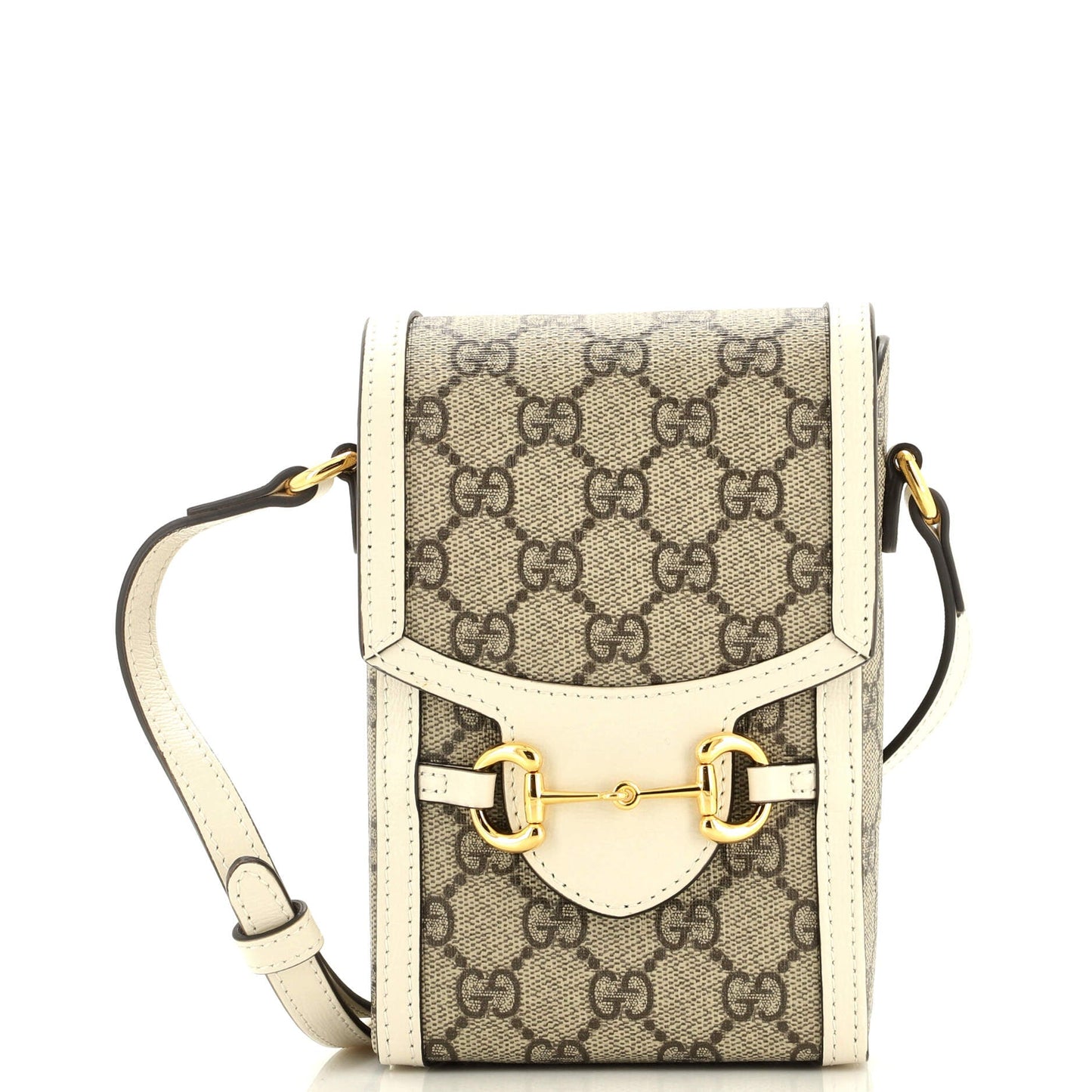 Luxury Gucci Trending 2025 Horsebit 1955 Crossbody Bag GG Coated Canvas Mini