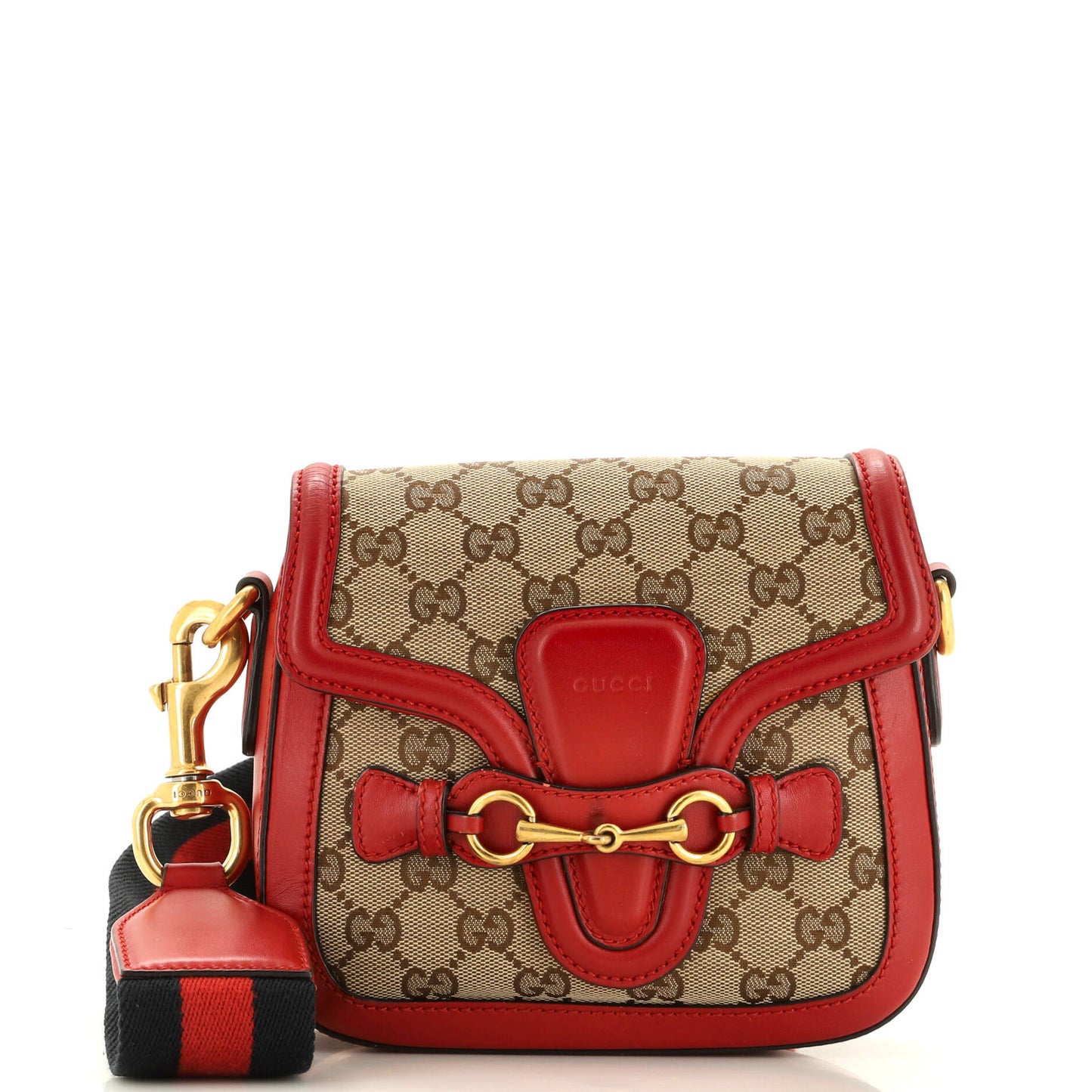 Luxury Gucci Trending 2025 Lady Web Shoulder Bag GG Canvas Small