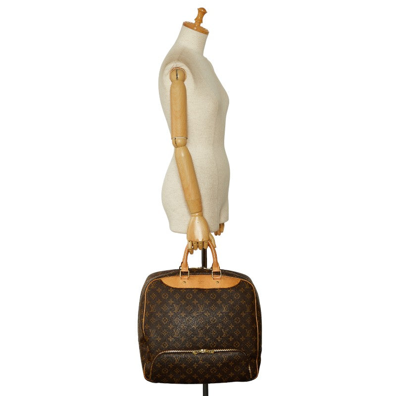 Louis Vuitton Monogram Evasion Bag Boston Bag M41443 Brown PVC Leather Louis Vuitton