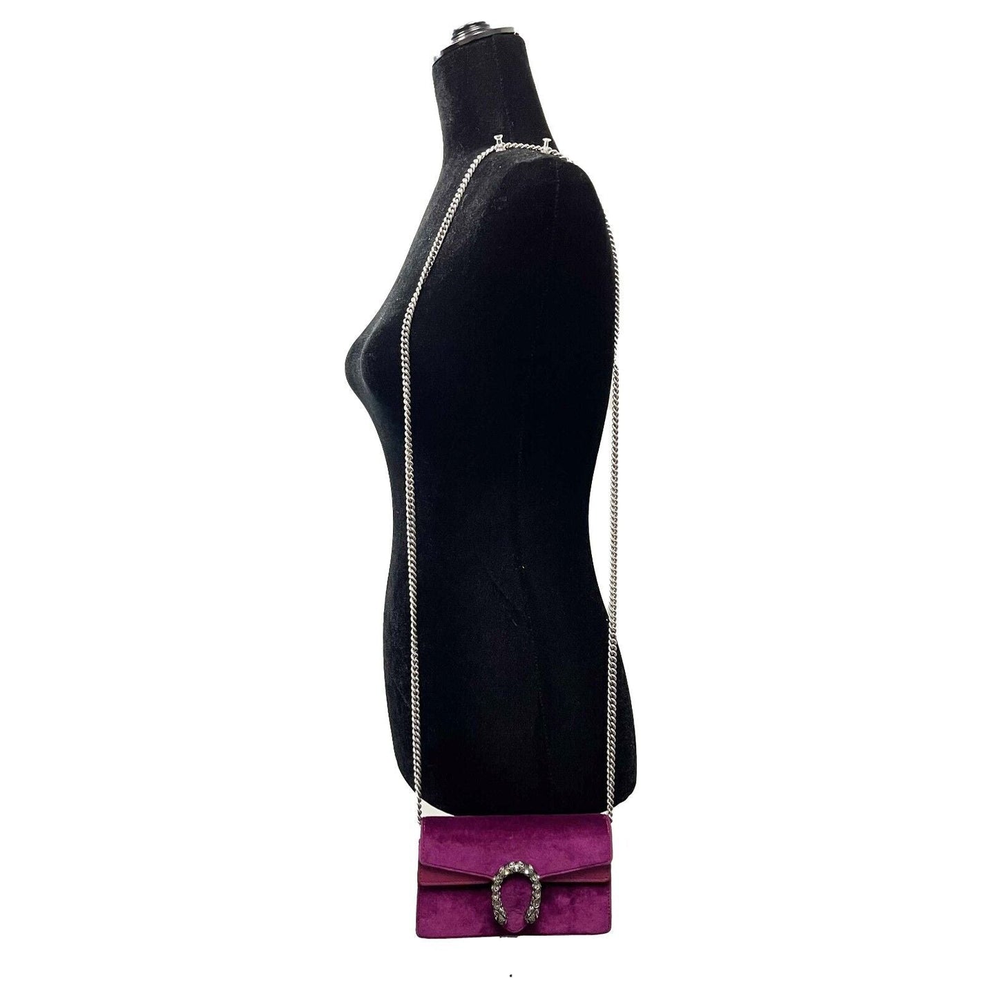 Luxury Gucci - Dionsysus Super Mini - Purple Velvet w/ Removable Chain Crossbody Strap