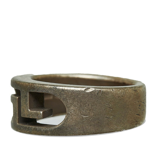 Luxury Gucci Trending 2025 GG Icon Metal Ring Silver