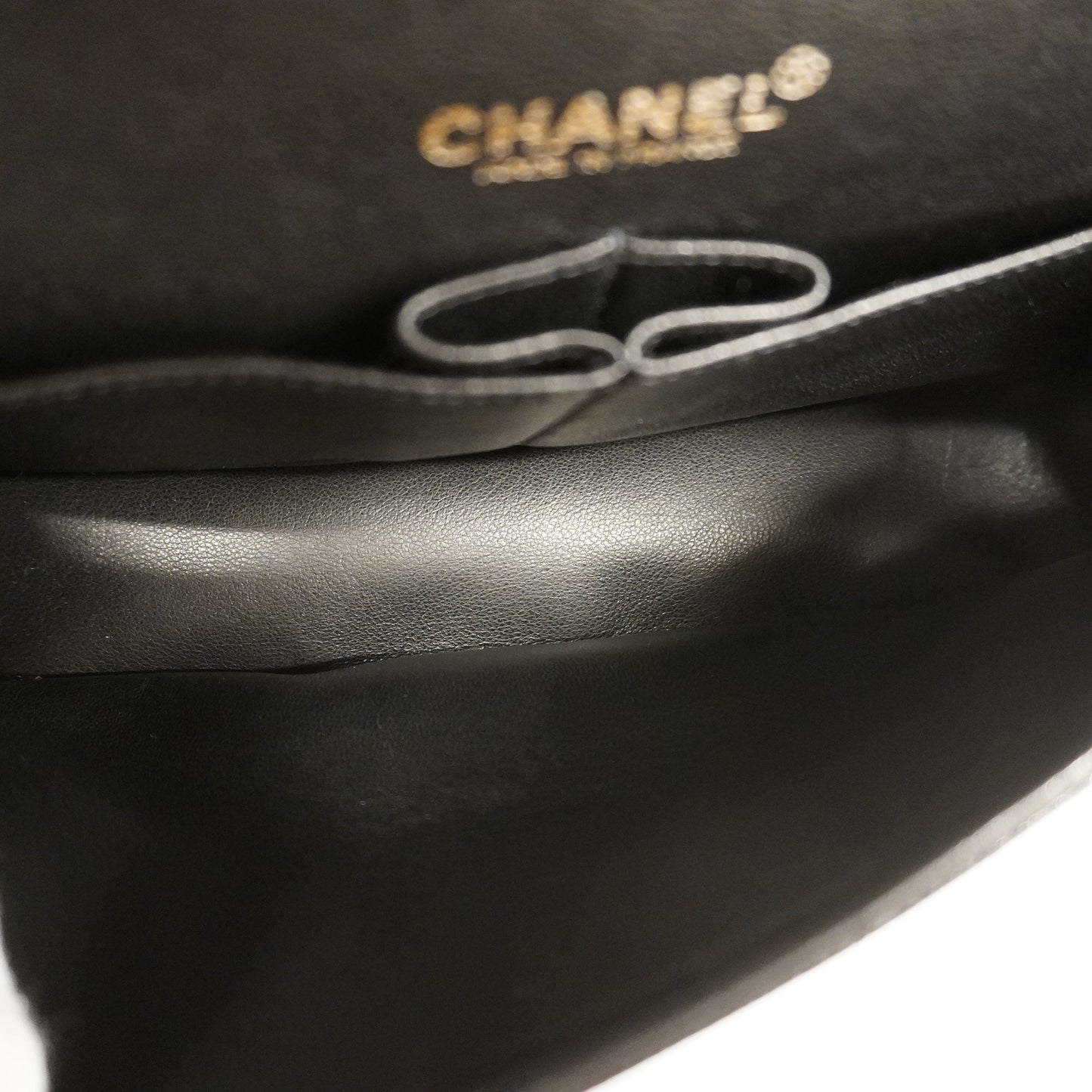CHANELAuth Matelasse W Flap W Chain Lambskin Women's Leather Shoulder Bag Black