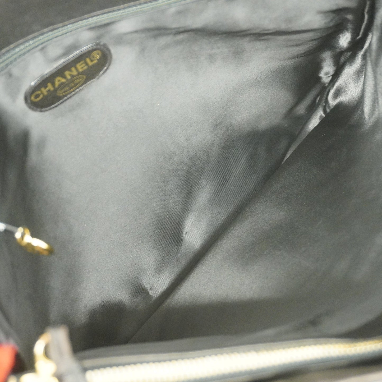 CHANELAuth Matelasse Lambskin Women's Leather Shoulder Bag Black