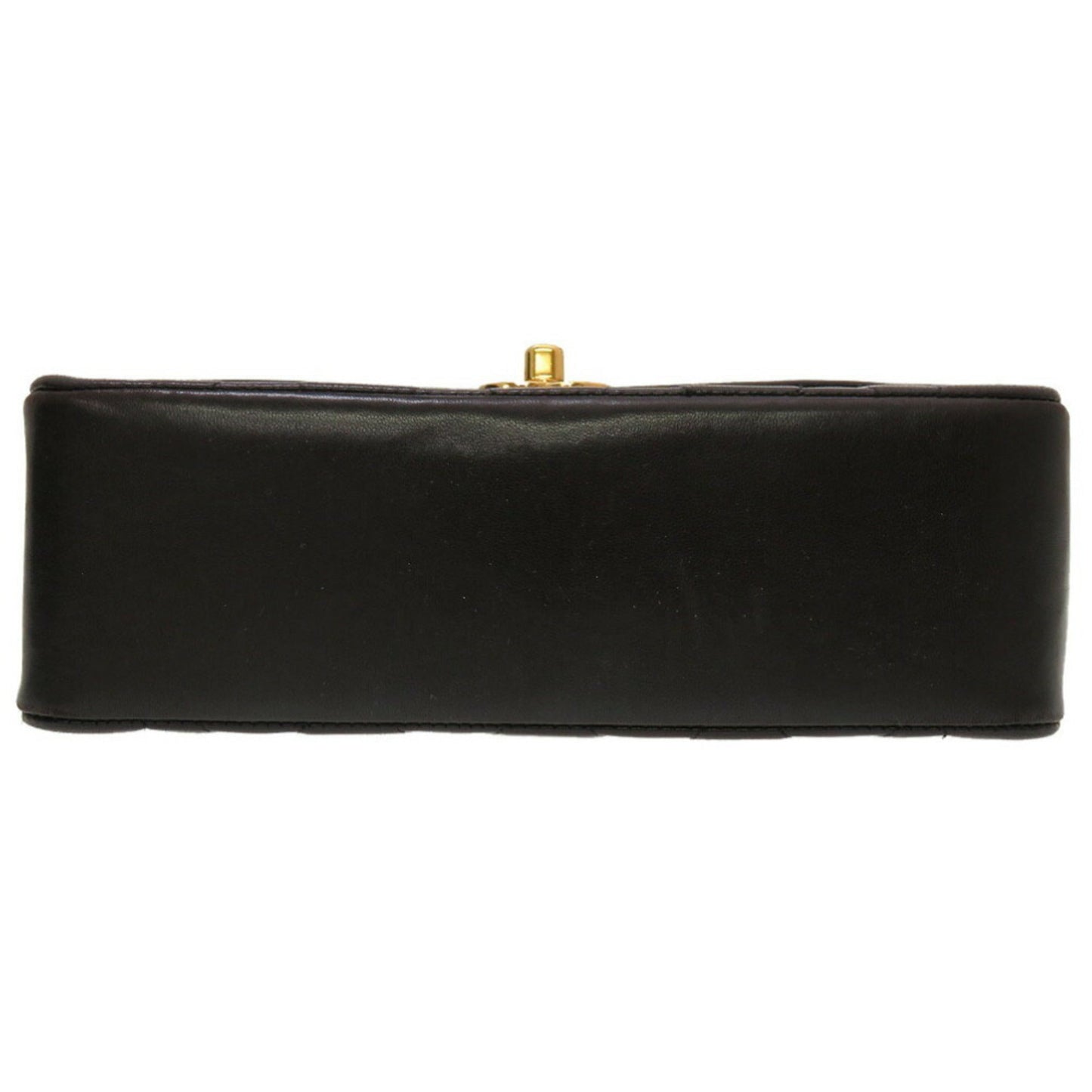 Luxury Chanel Diana 22 Small Matelasse Lambskin Black Gold Chain Shoulder Bag No. 3 Coco Mark Turnlock