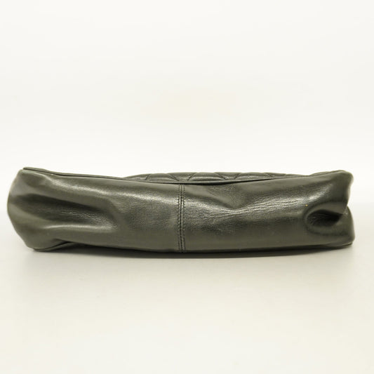 CHANEL Matelasse Chain Shoulder Leather Shoulder Bag Black