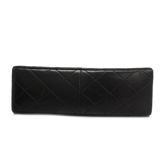 CHANEL Matelasse Chain Shoulder Lambskin Women's Leather Shoulder Bag Black