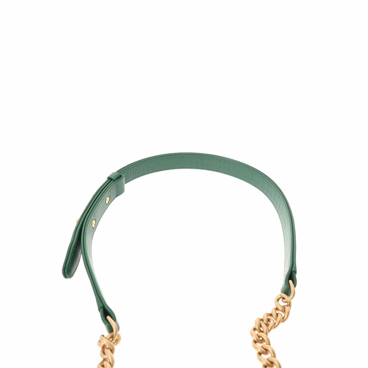 Luxury Chanel matelasse chain shoulder green ladies lambskin bag