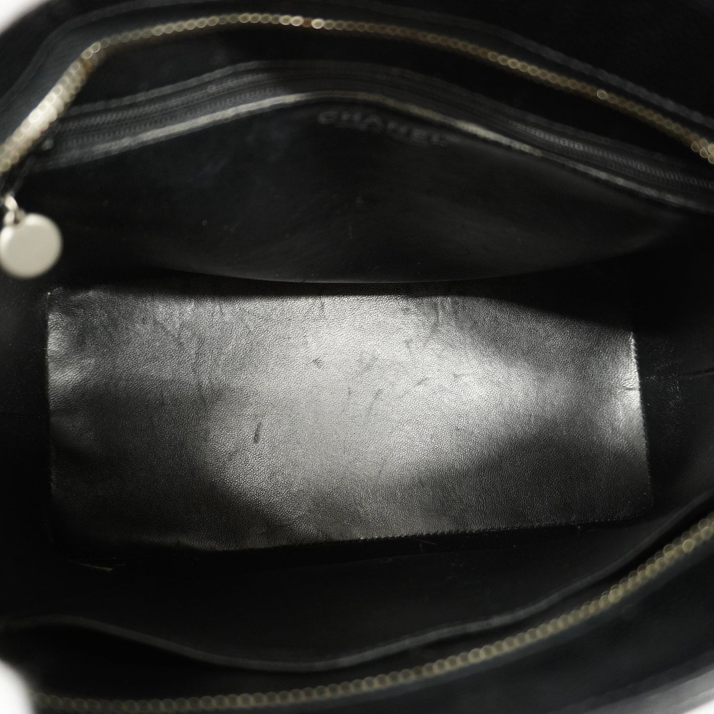 CHANELAuth Reprint Tote Women's Caviar Leather Tote Bag Black