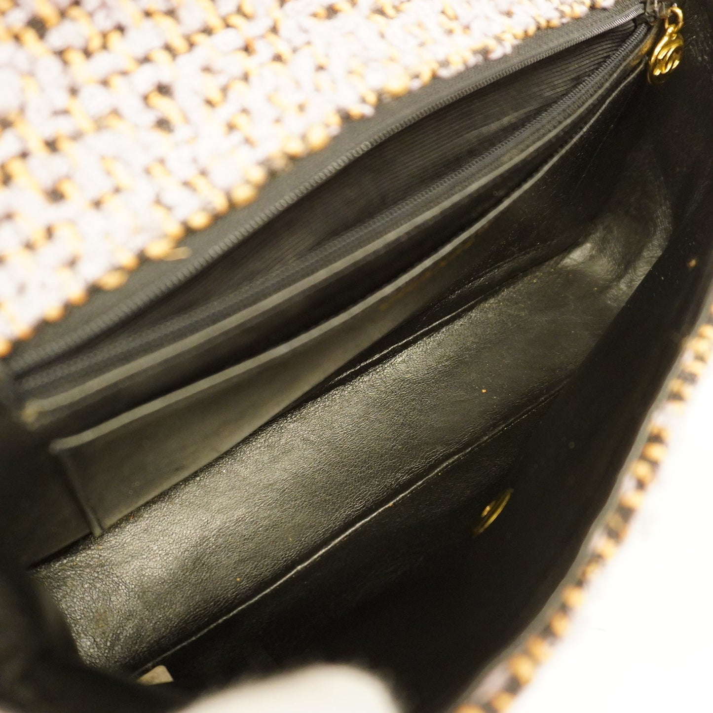 Luxury Chanel Matelasse Parent-child Bag Women's Tweed Handbag Light Purple