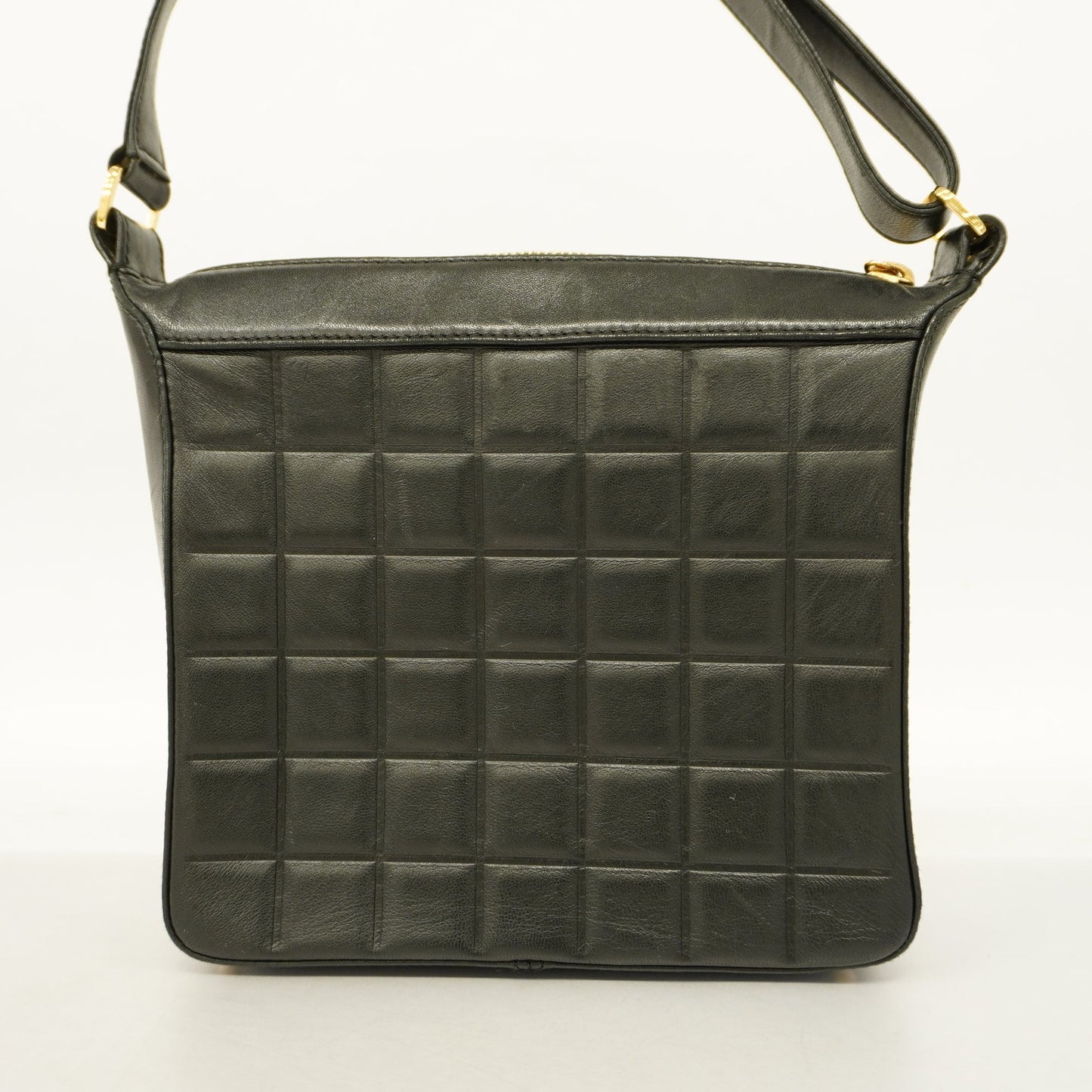 CHANEL Chocolate Bar Handbag Women's Leather Handbag Brown