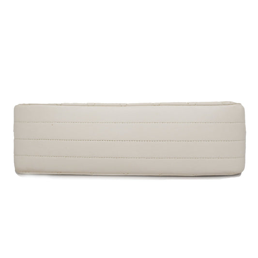 CHANEL Matelasse Chain Shoulder Women's Leather Shoulder Bag White
