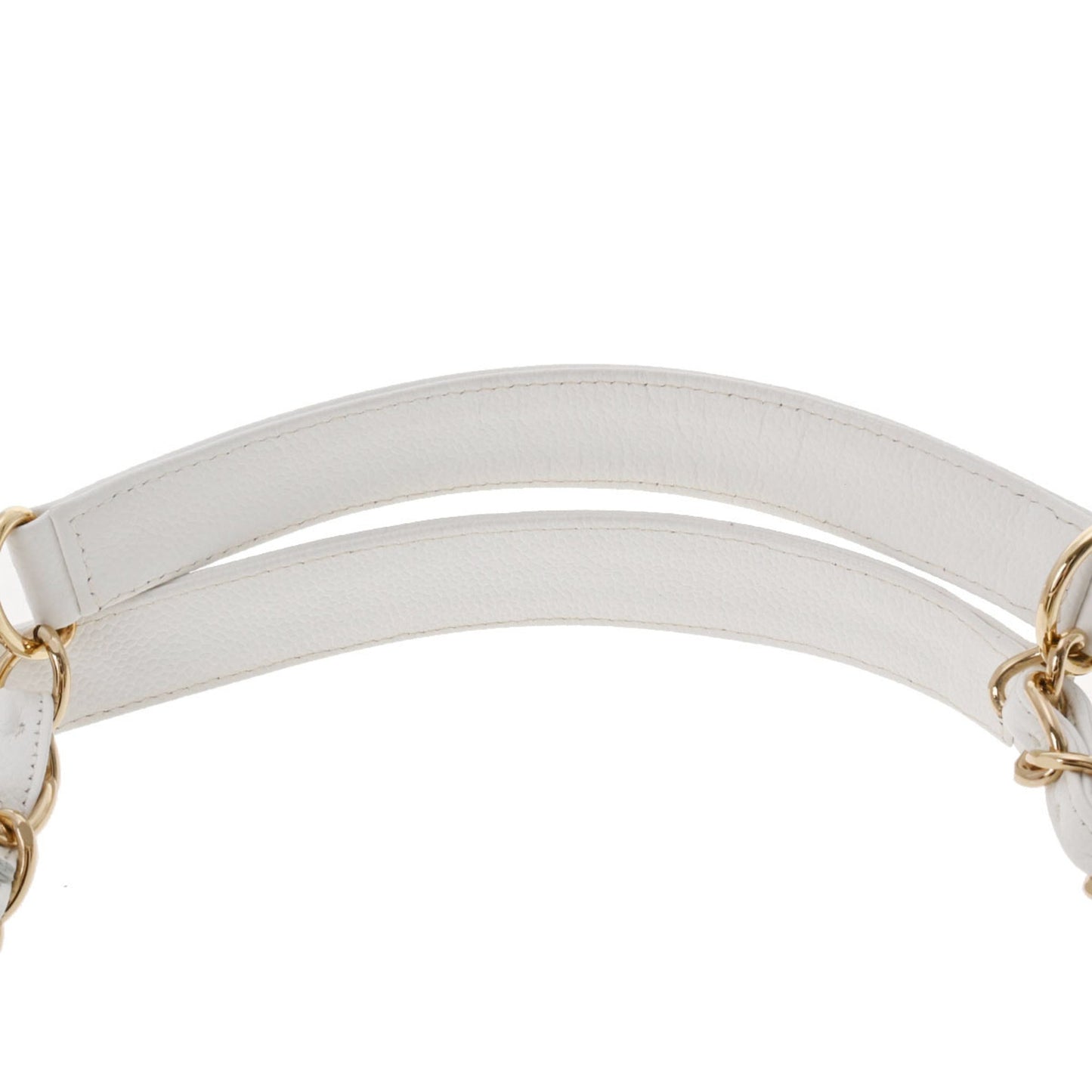Luxury Chanel PST White Women's Caviar Skin Tote Bag