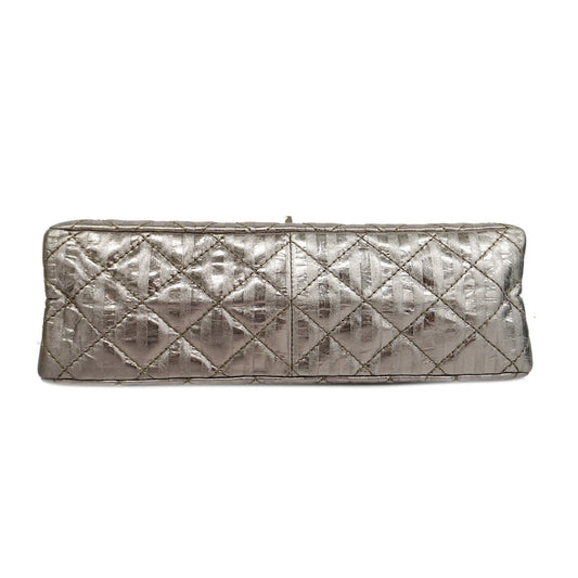 CHANEL 2.55 W Flap W Chain Lambskin Women's Patent Leather Shoulder Bag