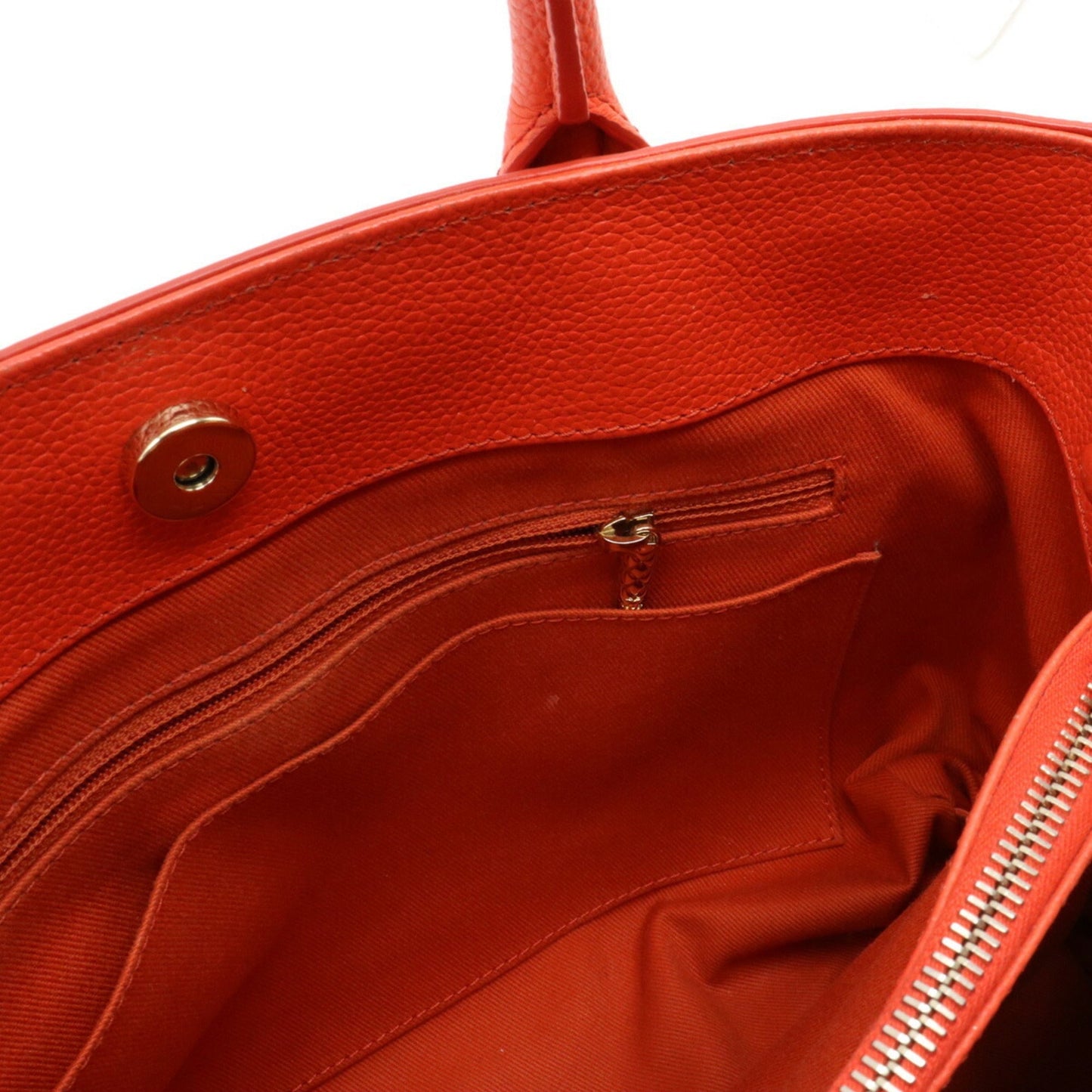 Luxury Chanel Neo Executive Line Coco Mark Handbag Shoulder Bag Caviar Skin Leather Orange A69930