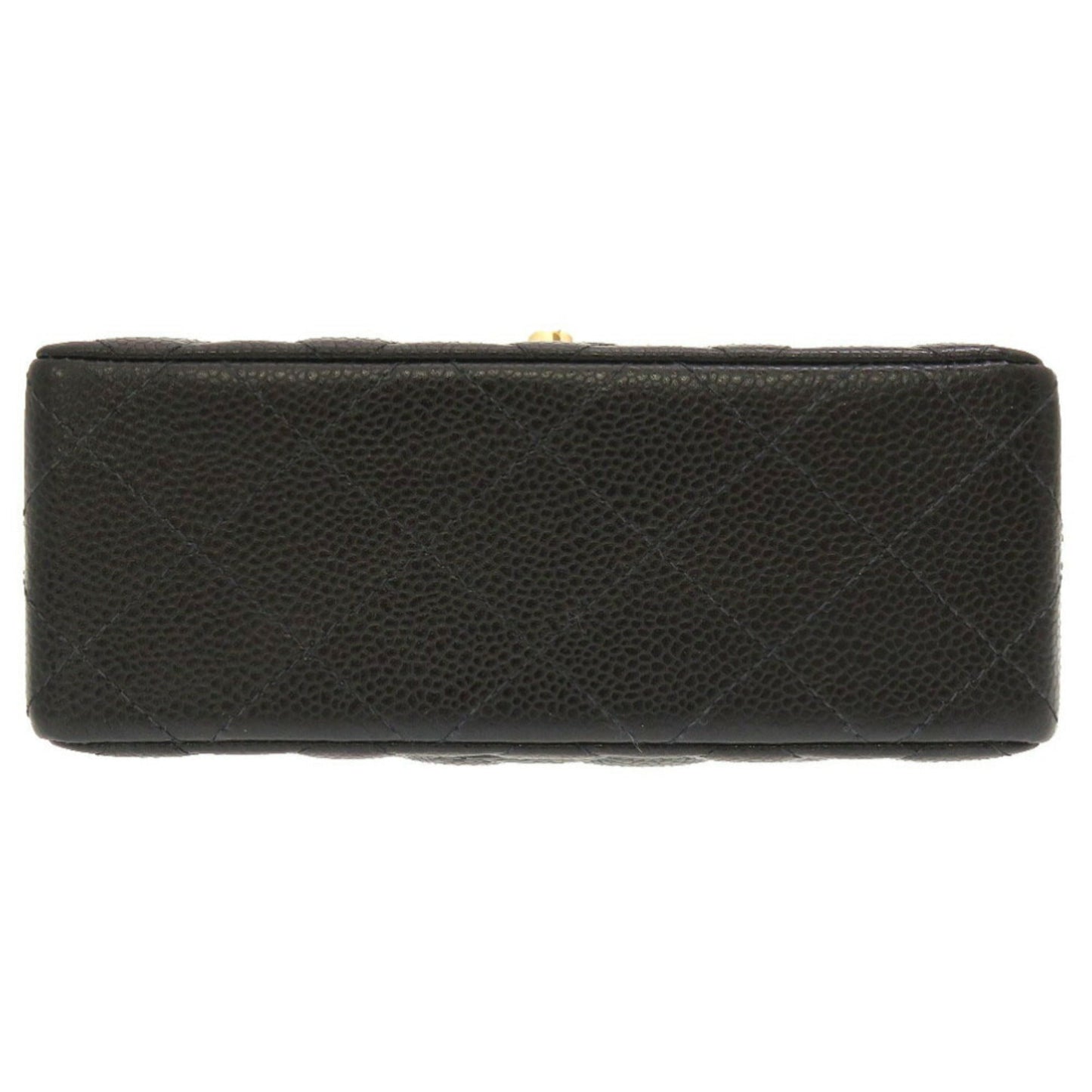 Luxury Chanel Matelasse Caviar Skin Black No. 8 Gold Chain Shoulder Bag Coco Mark