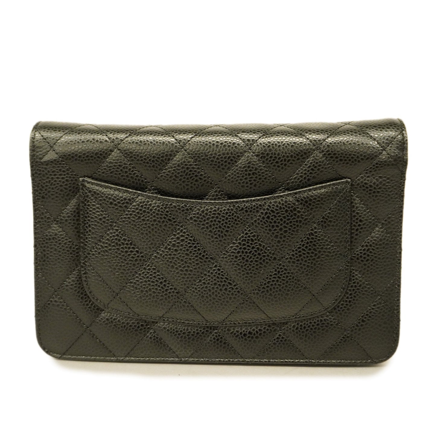 CHANEL Matelasse Chain Shoulder Gold Hardware Caviar Leather Black