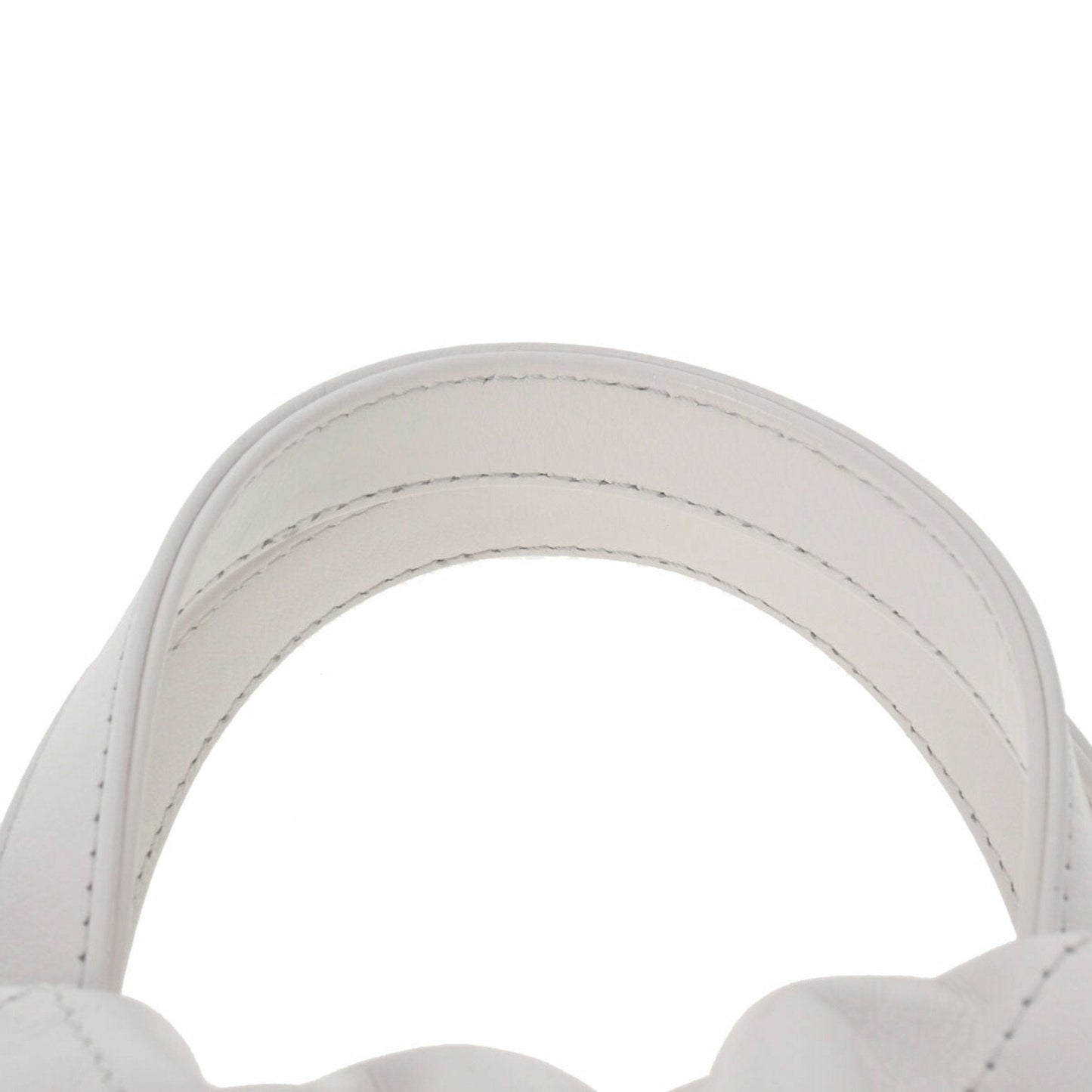 Luxury Chanel 22 Large Backpack White Women's Calf Rucksack/Daypack