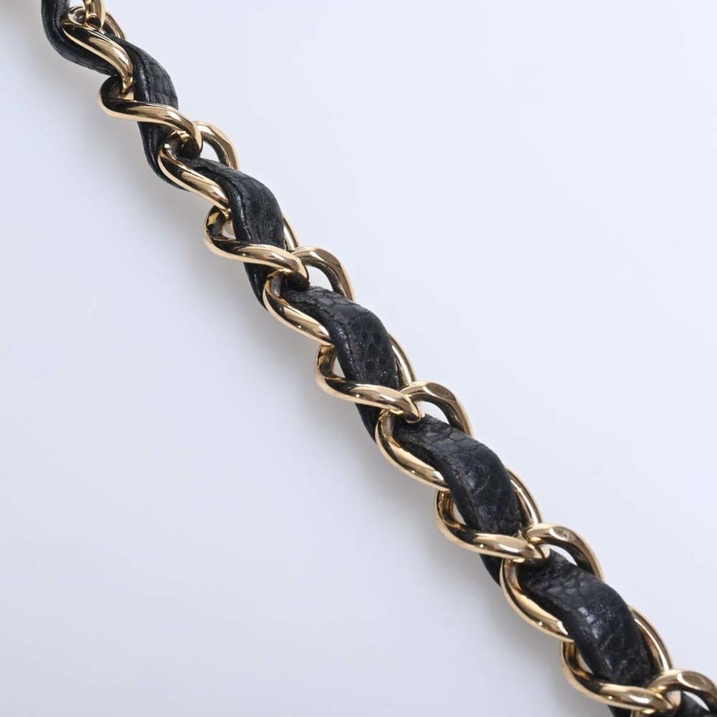 CHANEL Caviar Skin Matelasse Coco Mark GST Chain Tote Bag Black Ladies