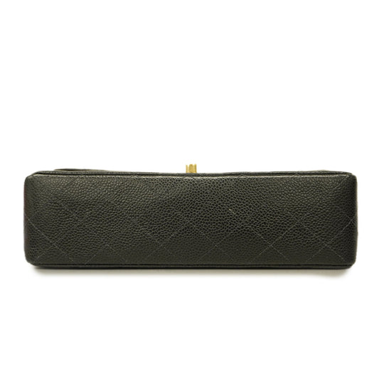 CHANEL Big Matelasse W Flap W Chain Women's Caviar Leather Shoulder Bag