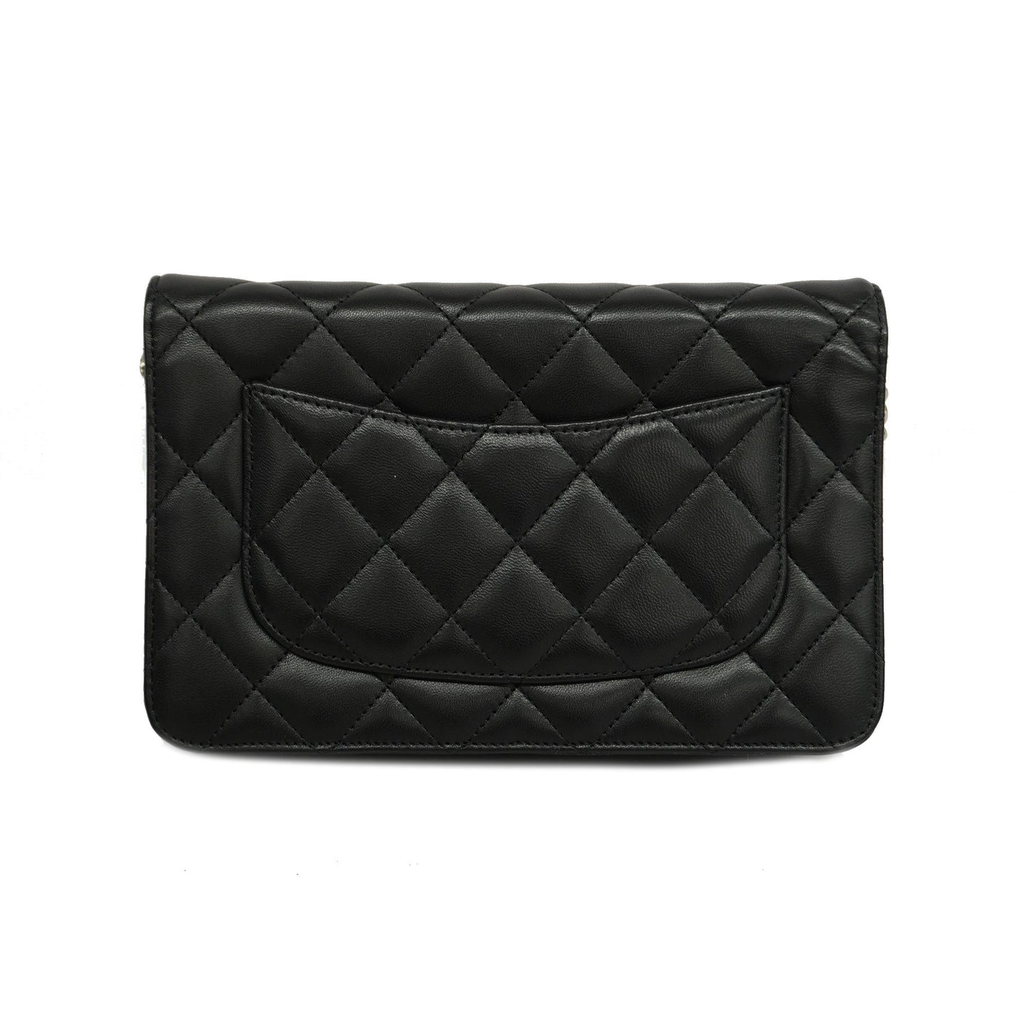 CHANEL Matelasse Chain Shoulder Gold Hardware Women's Lambskin Black