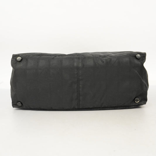 CHANEL New Travel Line Women's Nylon Tote Bag Black