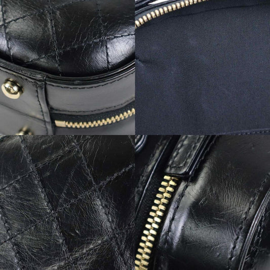 Luxury Chanel Crossbody Shoulder Bag Coco Mark Leather Black Ladies