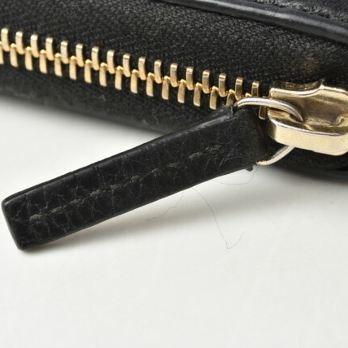 Luxury Gucci Wallet Luxury Gucci Long / Petit Marmont Leather Black Round 509644