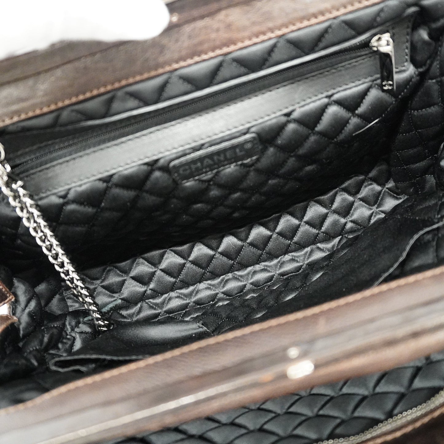 Luxury Chanel Women's Leather Shoulder Bag Brown