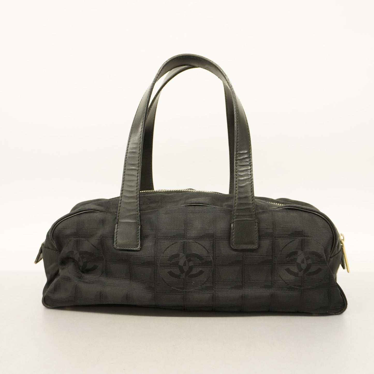CHANEL New Travel Line Handbag Women's Nylon Handbag Black