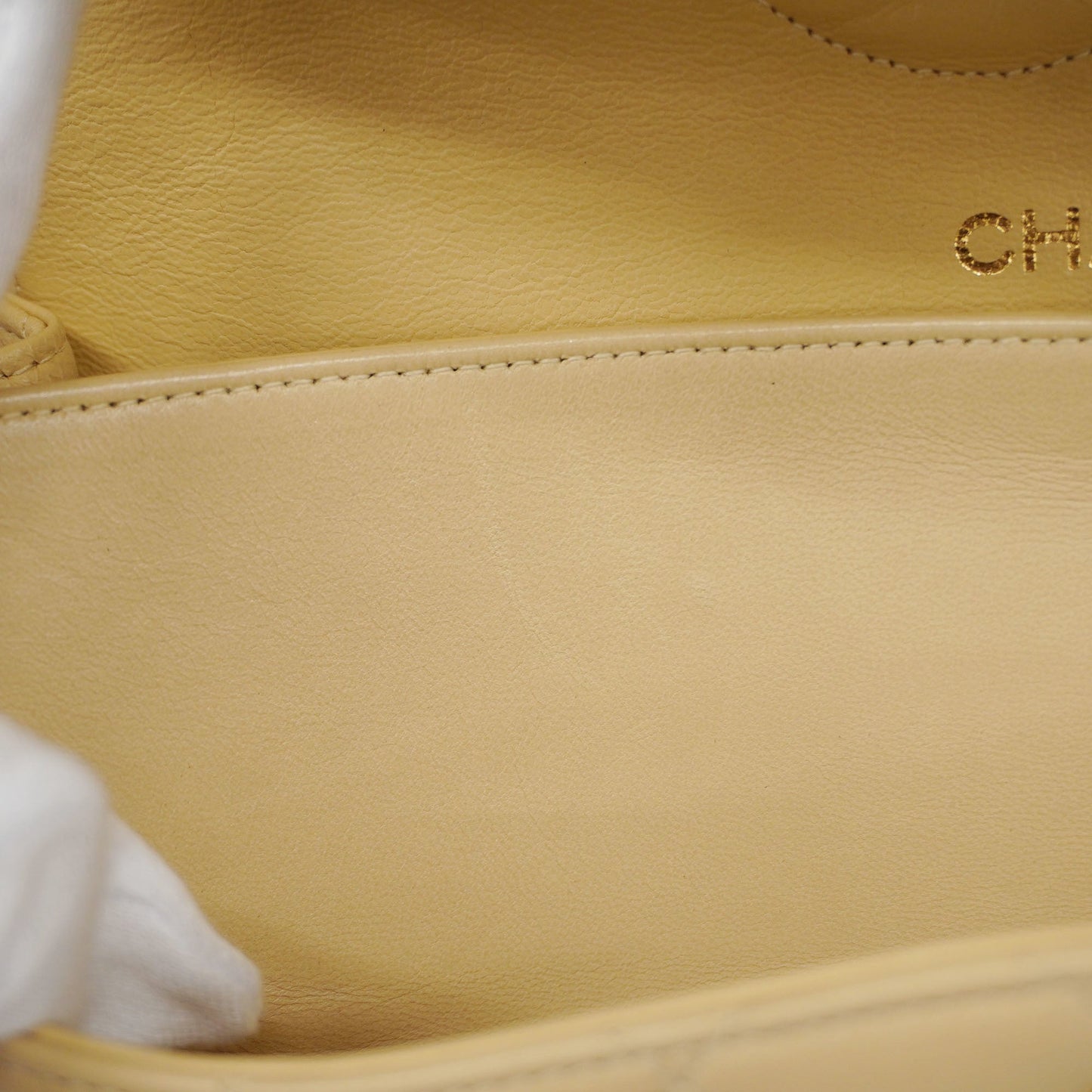 CHANEL Matelasse W Flap W Chain Women's Leather Shoulder Bag Beige