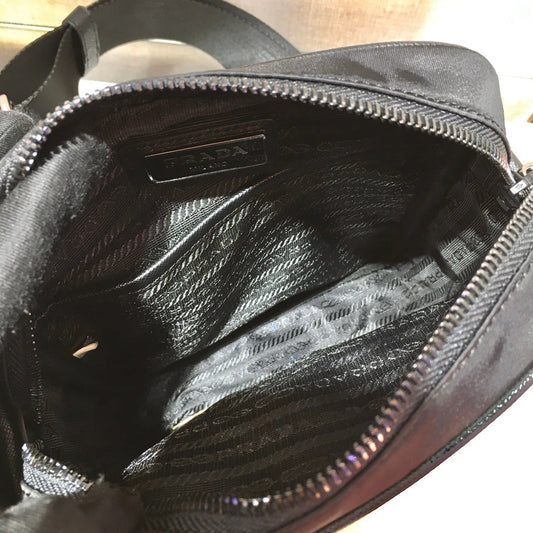Luxury PradaCROSSBODY BAG 20 IN BLACK RE-NYLON AND SAFFIANO LEATHER TRIM