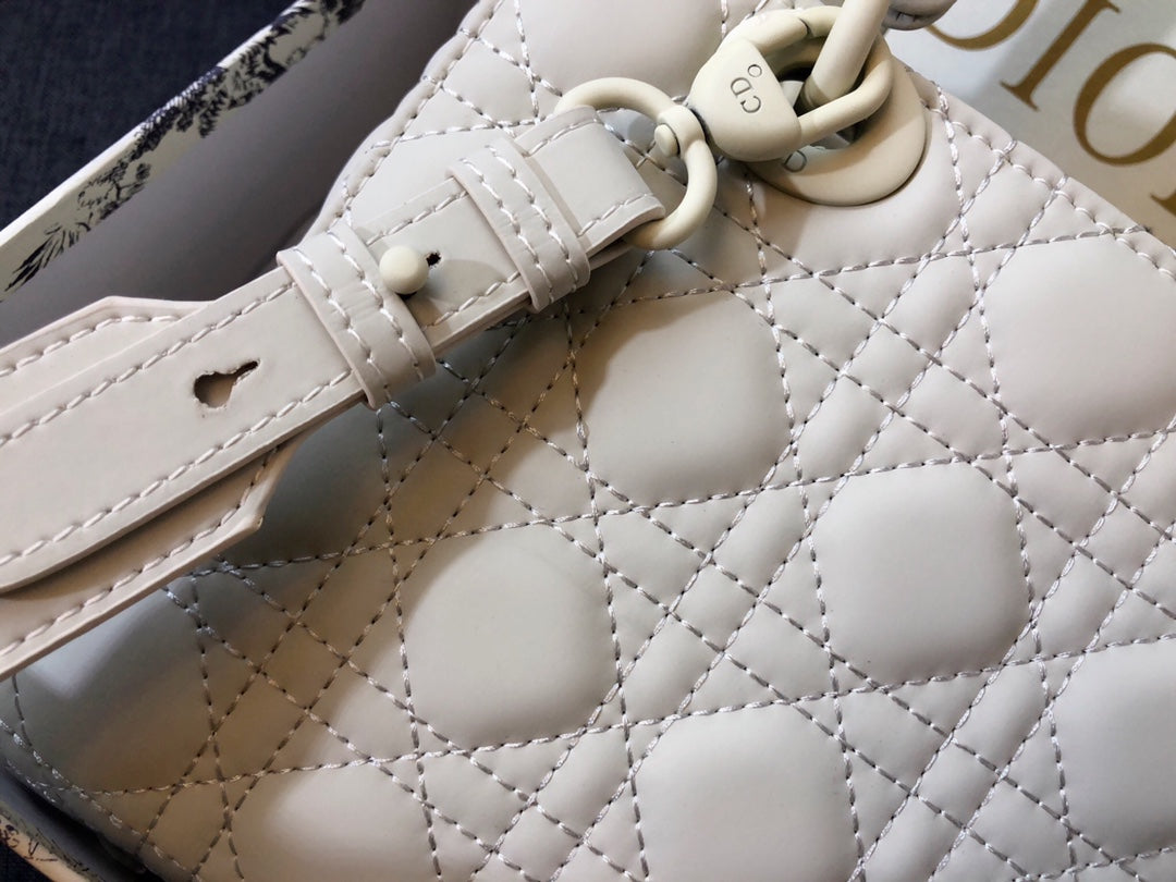 Luxury DiorMEDIUM LADY 20 BAG IN WHITE CALFSKIN