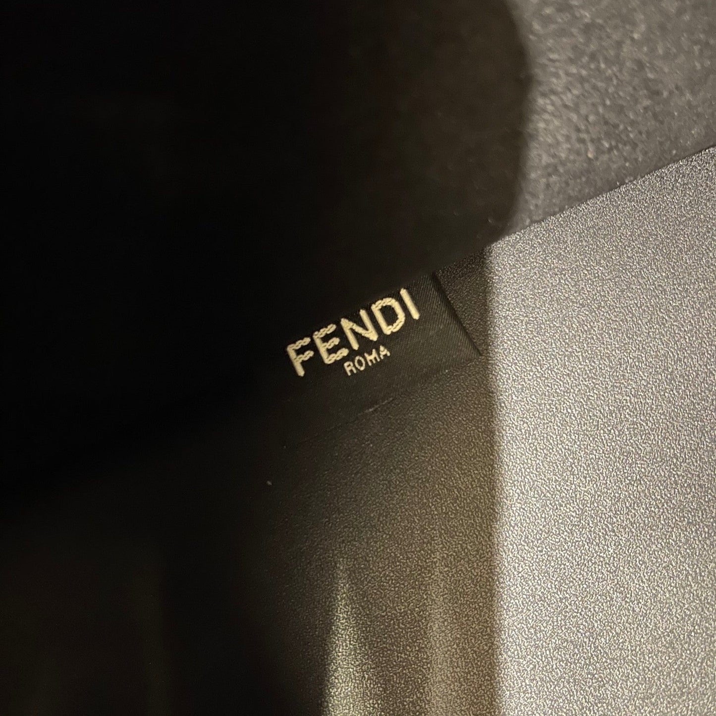 Luxury FendiSHINE 40 TOTE BAG IN BLACK EMBOSSED CALFSKIN