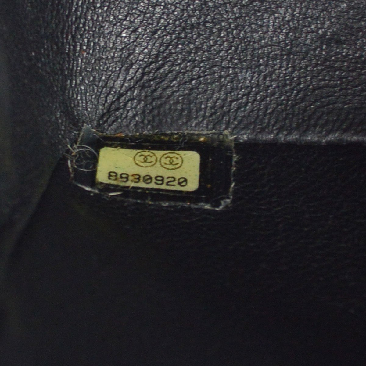 CHANEL 2003-2004 Classic Square Flap 17 Black Caviar 61688