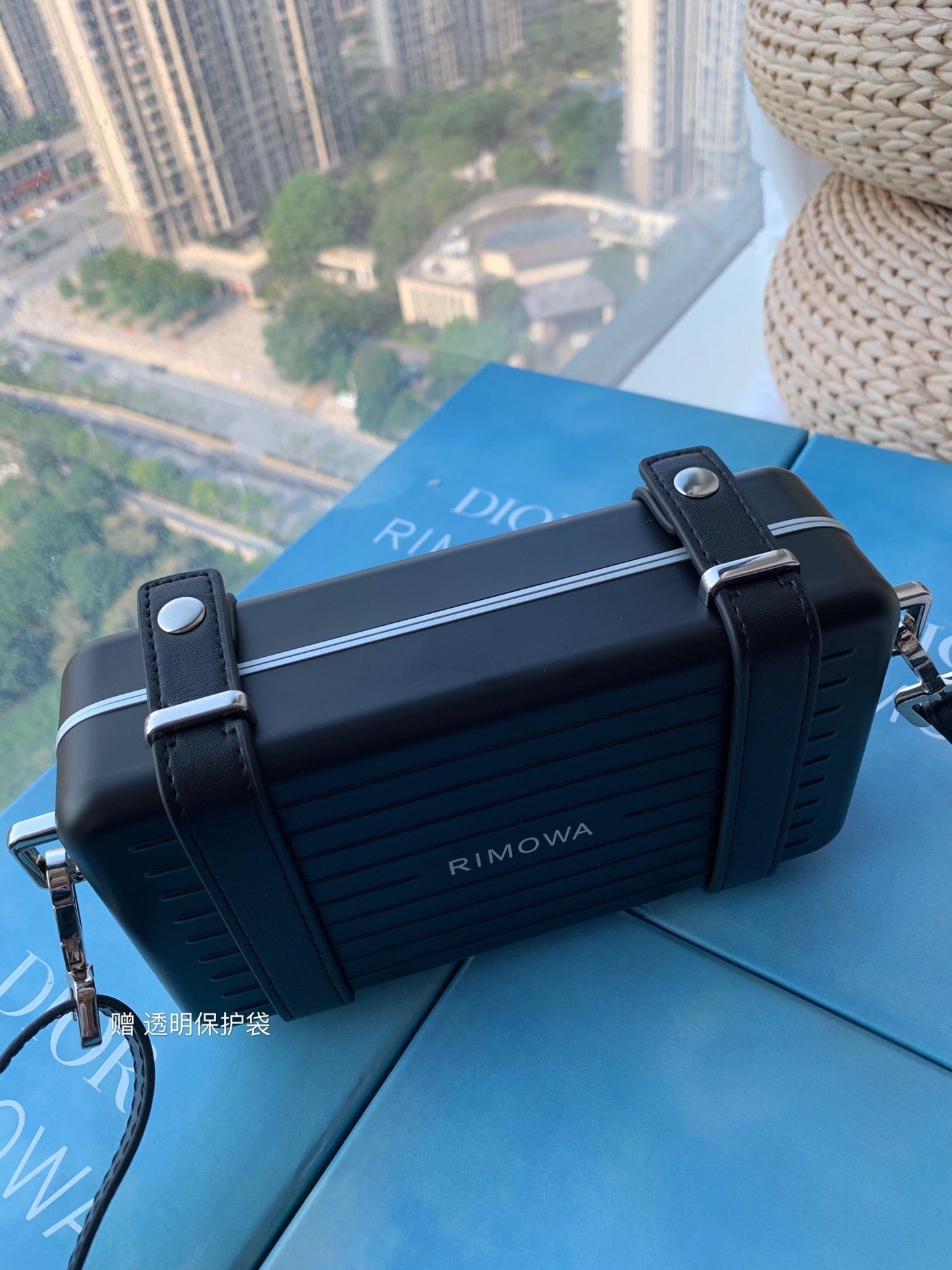 Luxury DiorRIMOWA 20 CASE BAG IN BLACK ALUMINUM MAGNESIUM