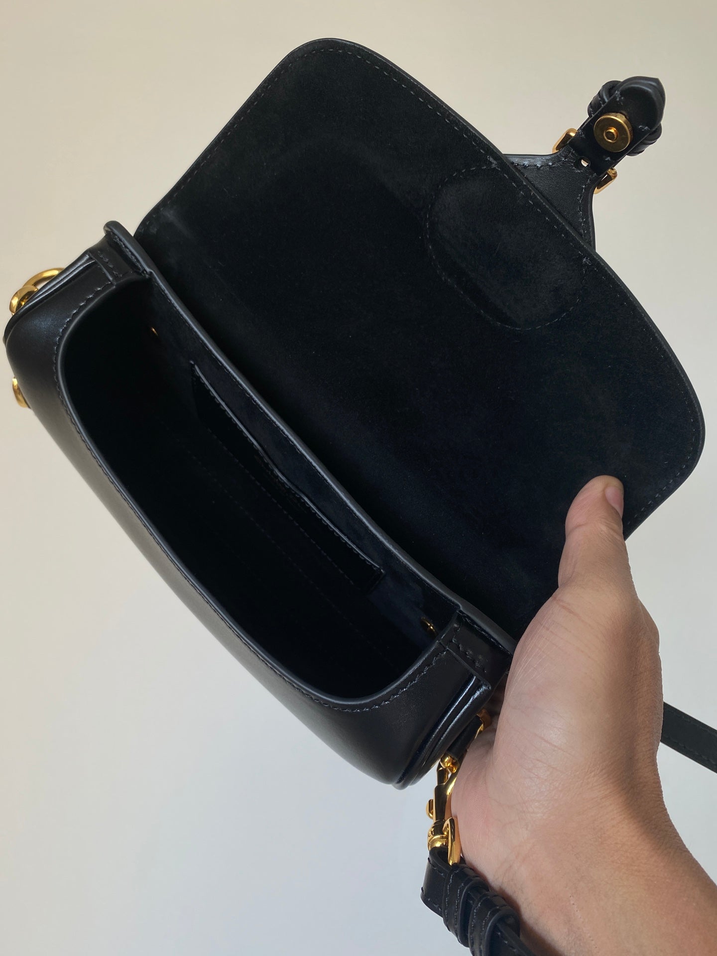 Luxury DiorBOBBY EAST-WEST 22 BAG IN BLACK CALFSKIN