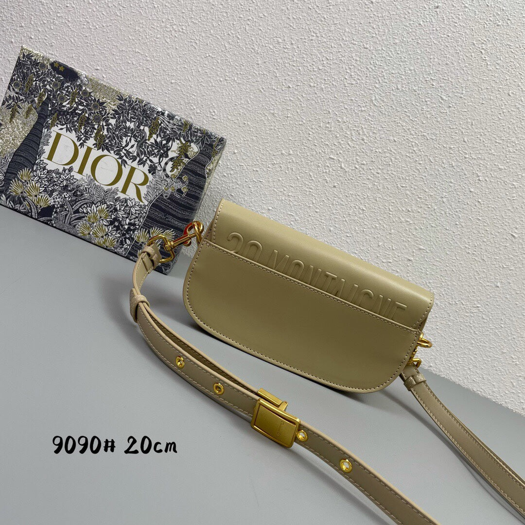 Luxury DiorMINI BOBBY EAST-WEST 20 BAG IN BEIGE CREAM CALFSKIN