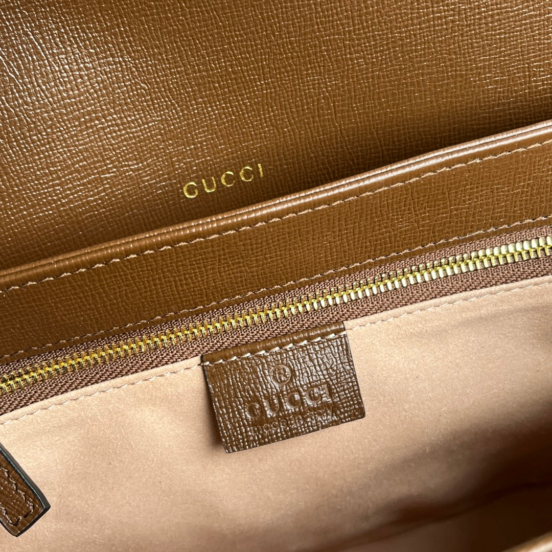 Luxury Gucci HORSEBIT 1955 SADDLE BAG 25 IN COLORFUL CANVAS AND BROWN LEATHER TRIM GOLD HARDWARE