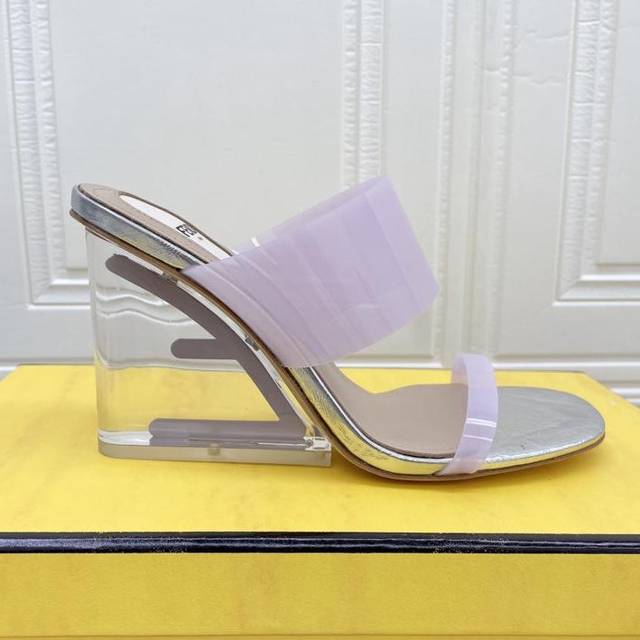 Luxury FendiLuxury FendiFIRST 95 MM HIGH-HEELED SANDAL IN PURPLE PASTEL TPU FILM AND LAMBSKIN
