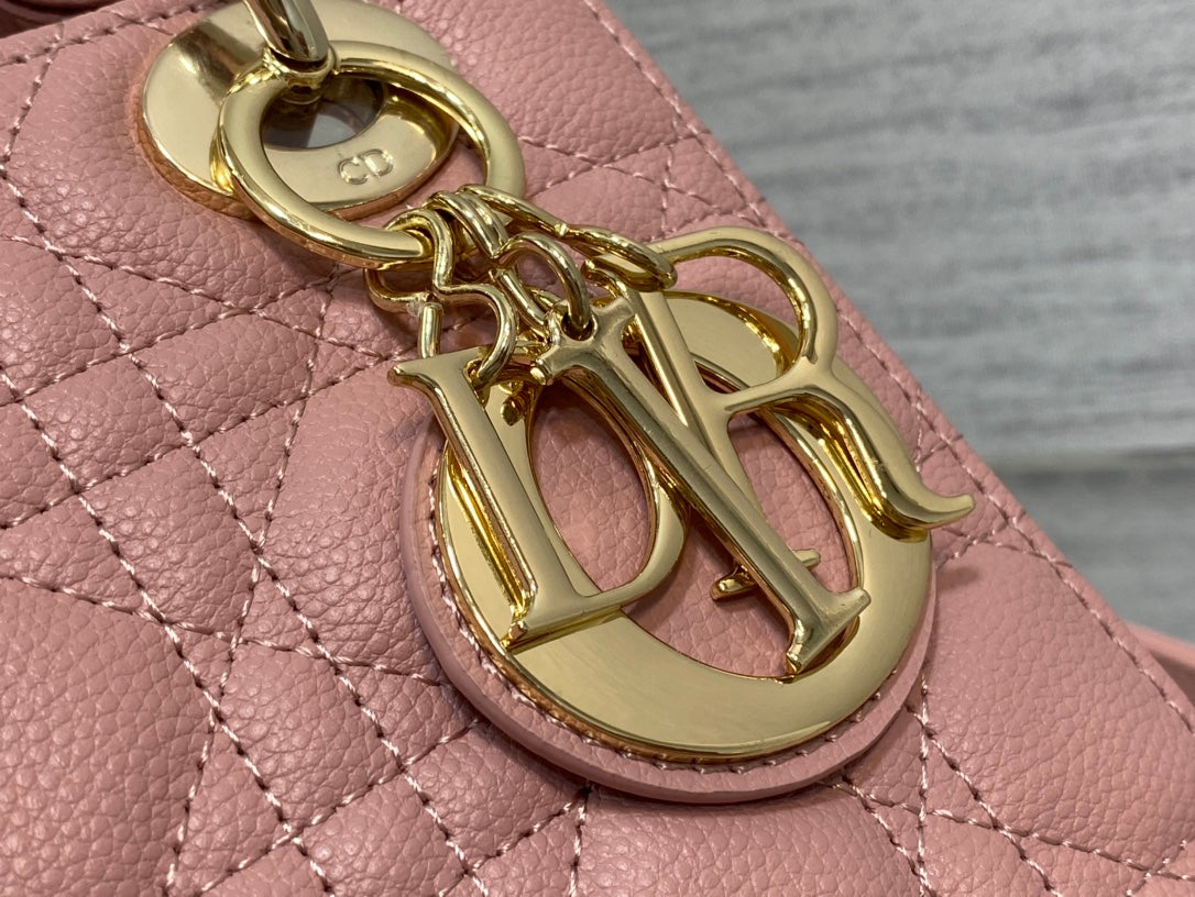 Luxury Diorsmall lady 20 sakura calfskin