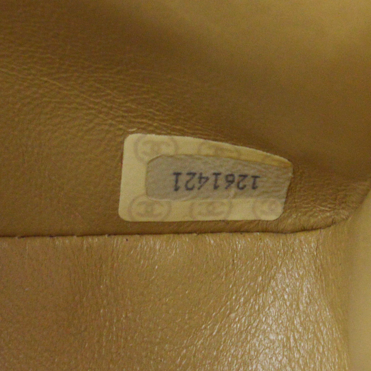 CHANEL★ 1989-1991 Classic Square Flap Beige Lambskin 95971