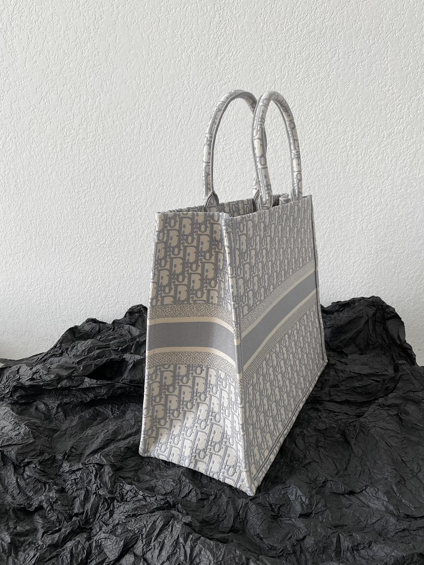 Luxury DiorLarge Book Tote 42cm Grey