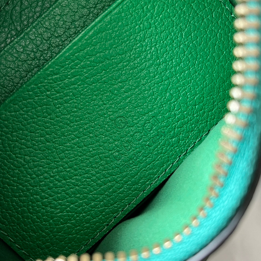 Luxury Gucci SHOULDER BAG 25 IN GREEN CALFSKIN GOLD HARDWARE