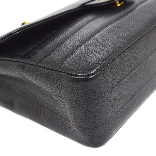 CHANEL 1994-1996 Large Horizontal Classic Single Flap 24842