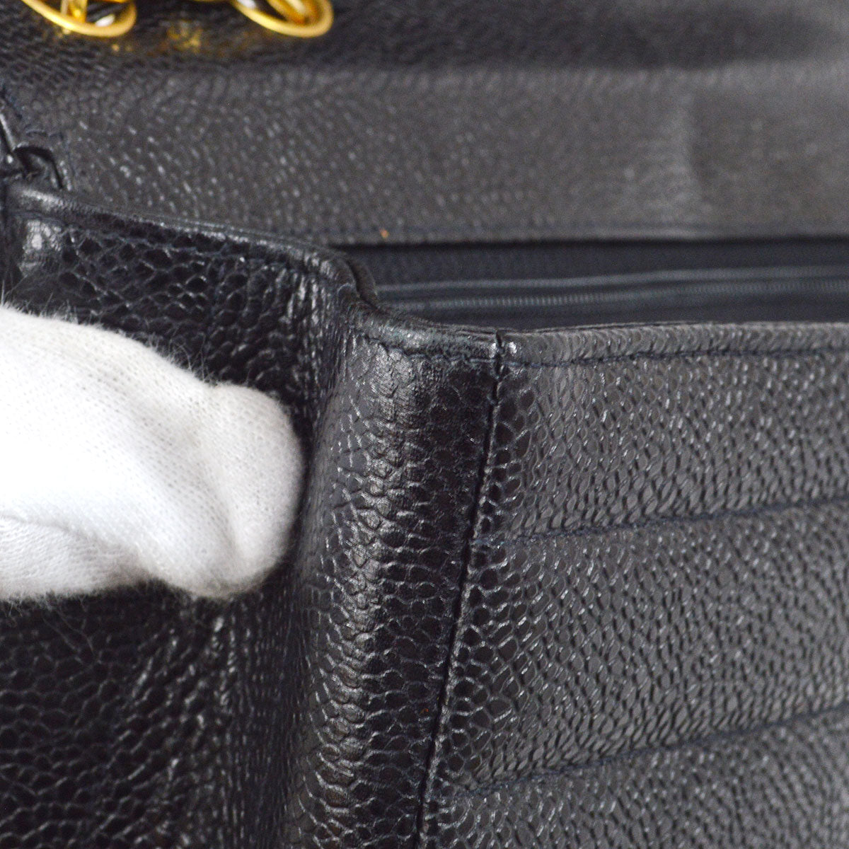CHANEL 1994-1996 Large Horizontal Classic Single Flap 24842