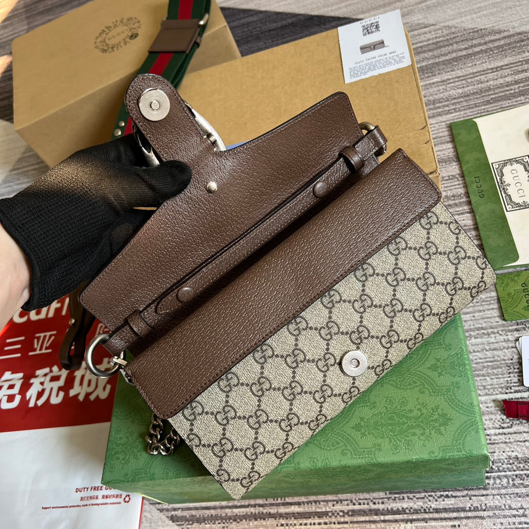Luxury Gucci DIONYSUS 25 SMALL BAG IN GG SUPREME CANVAS